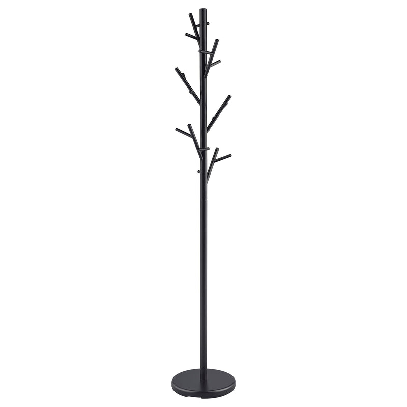 Clover 18 Hook Freestanding Metal Coat Rack Hat Hanger Black - 900897