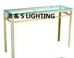 CN2009G 51 X 15 X 31 GOLD STAINLESS + GLASS CONSOLE - 210000007389