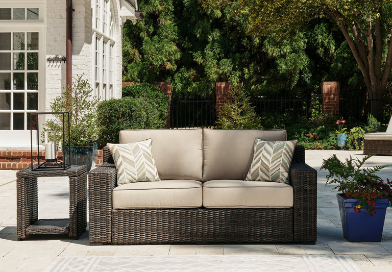 Coastline Bay Outdoor Loveseat with Cushion - P784-835