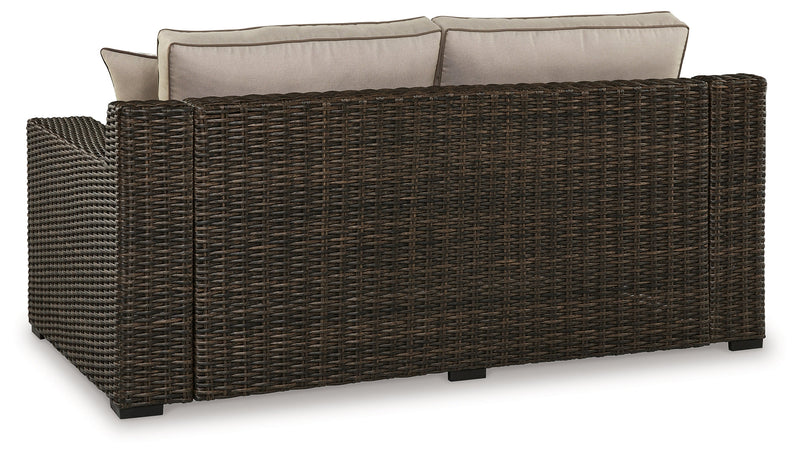 Coastline Bay Outdoor Loveseat with Cushion - P784-835