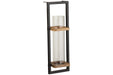 Colburn Natural/Black Wall Sconce - Gate FurnitureSconce