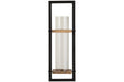 Colburn Natural/Black Wall Sconce - Gate FurnitureSconce