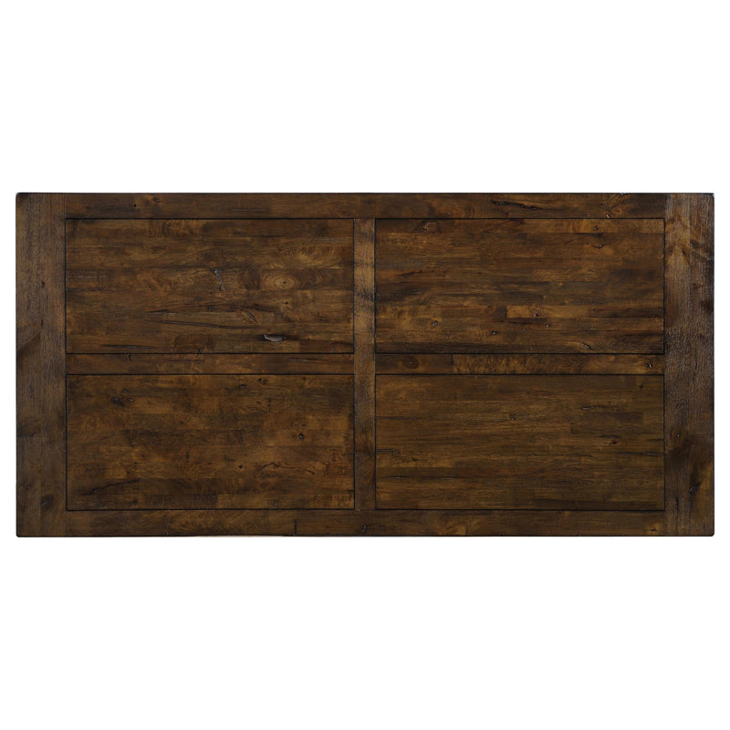 Coleman Rectangular 79-inch Dining Table Rustic Golden Brown - 107041