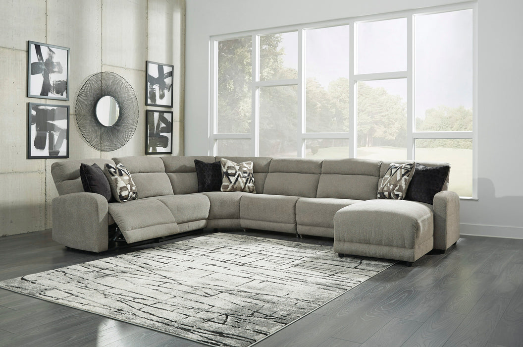 Colleyville Stone Armless Power Recliner 6 Piece RAF Sectional - Gate FurniturePower Recliner