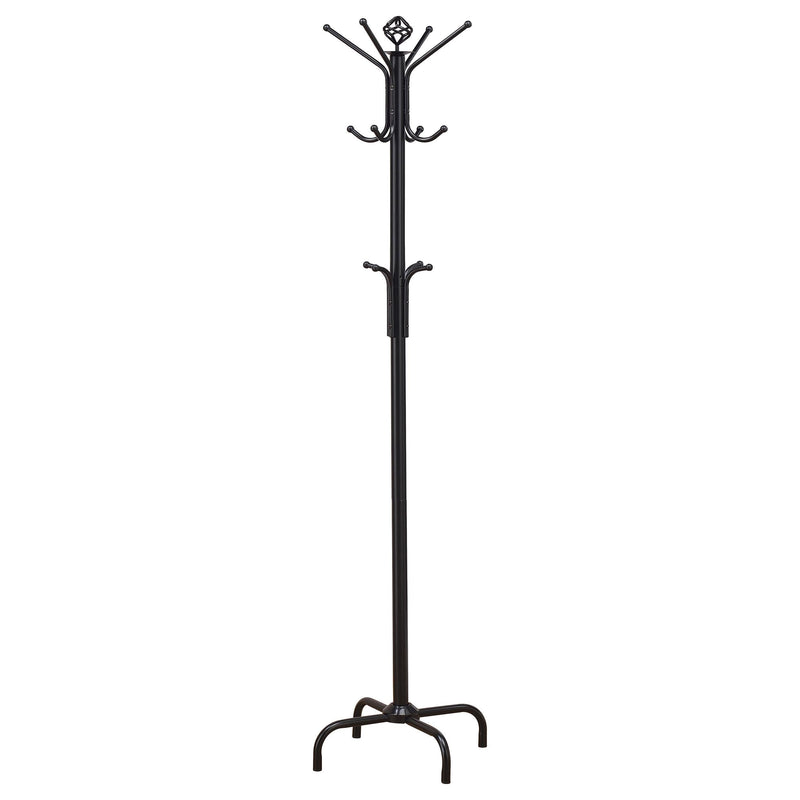 Collier 12 Hook Freestanding Coat Rack Hat Hanger Black - 2019