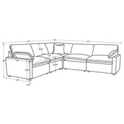 Collins 5-piece Modular Power Reclining Sectional Black - 610360P