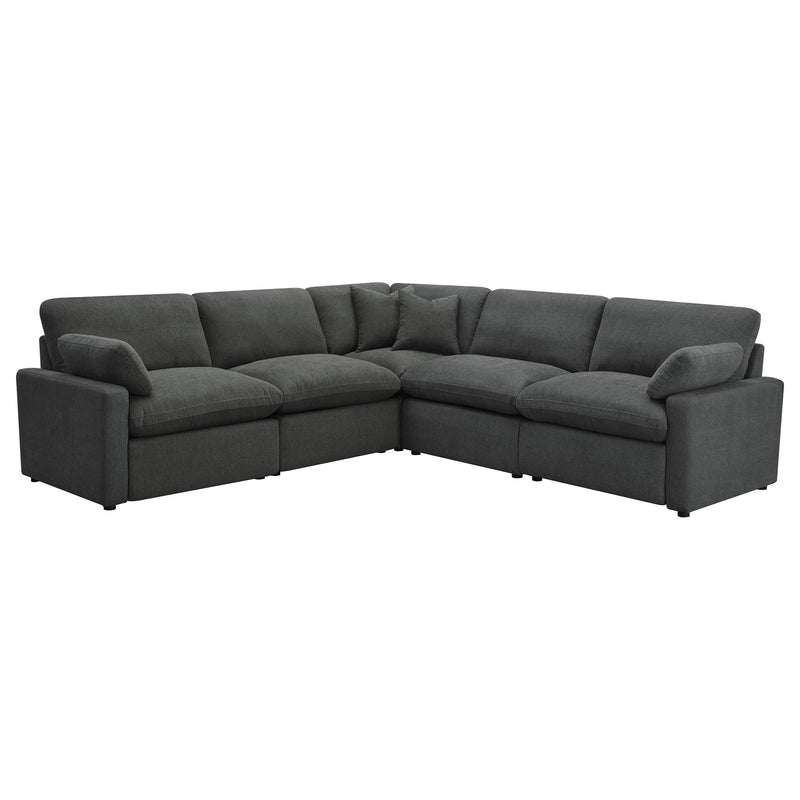 Collins 5-piece Modular Power Reclining Sectional Dark Grey - 609530P