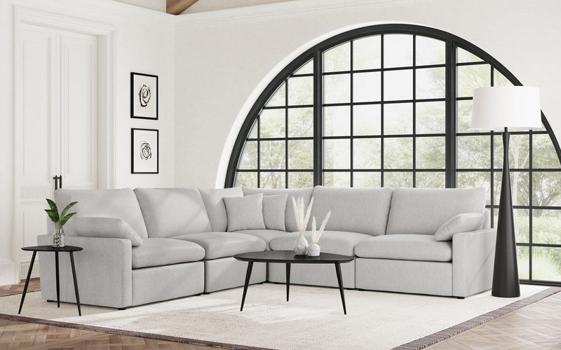 Collins 5-piece Modular Power Reclining Sectional Grey - 609560P