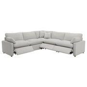 Collins 5-piece Modular Power Reclining Sectional Grey - 609560P