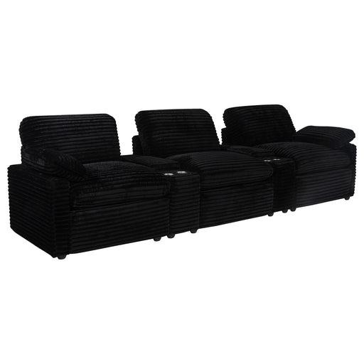 Collins 5-Piece Power Reclining Home Theater Seating Black - 610361PT