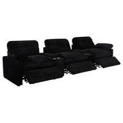 Collins 5-Piece Power Reclining Home Theater Seating Black - 610361PT