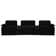 Collins 5-Piece Power Reclining Home Theater Seating Black - 610361PT