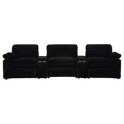 Collins 5-Piece Power Reclining Home Theater Seating Black - 610361PT