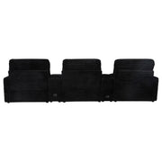Collins 5-Piece Power Reclining Home Theater Seating Black - 610361PT