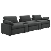 Collins 5-Piece Power Reclining Home Theater Seating Dark Grey - 609531PT
