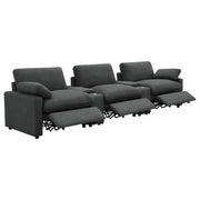 Collins 5-Piece Power Reclining Home Theater Seating Dark Grey - 609531PT