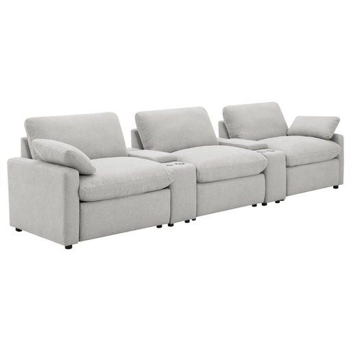 Collins 5-Piece Power Reclining Home Theater Seating Grey - 609561PT