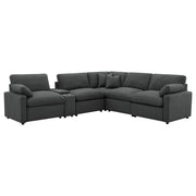 Collins 6-piece Modular Power Reclining Sectional Dark Grey - 609530P-SET