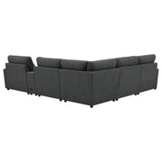 Collins 6-piece Modular Power Reclining Sectional Dark Grey - 609530P-SET