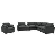 Collins 6-piece Modular Power Reclining Sectional Dark Grey - 609530P-SET