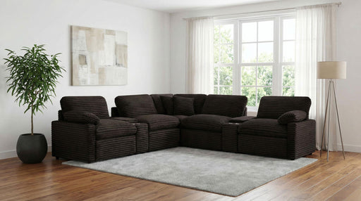 Collins 7-piece Modular Power Reclining Sectional Chocolate Brown - 610350P-SETA