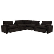 Collins 7-piece Modular Power Reclining Sectional Chocolate Brown - 610350P-SETA