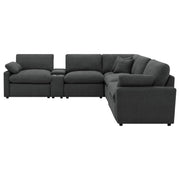 Collins 7-piece Modular Power Reclining Sectional Dark Grey - 609530P-SETA