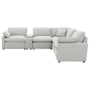Collins 7-piece Modular Power Reclining Sectional Grey - 609560P-SETA