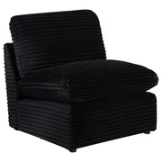 Collins Modular Armless Chair Black - 610360AC