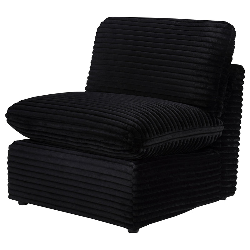 Collins Modular Armless Chair Black - 610360AC