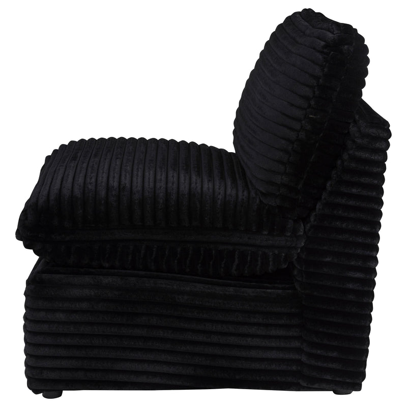 Collins Modular Armless Chair Black - 610360AC