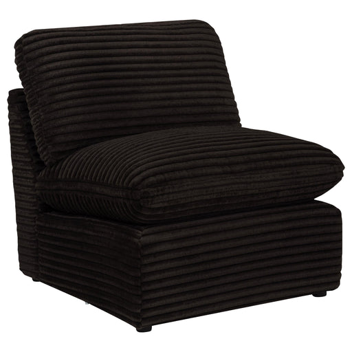 Collins Modular Armless Chair Chocolate Brown - 610350AC