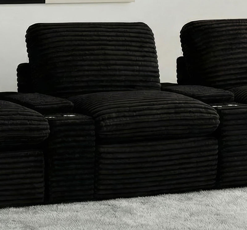 Collins Modular Power Armless Recliner Black - 610360ARP