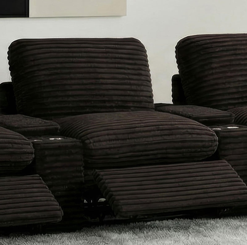 Collins Modular Power Armless Recliner Chocolate Brown - 610350ARP