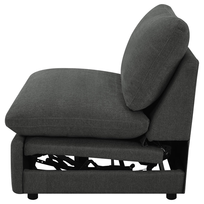 Collins Modular Power Armless Recliner Dark Grey - 609530ARP
