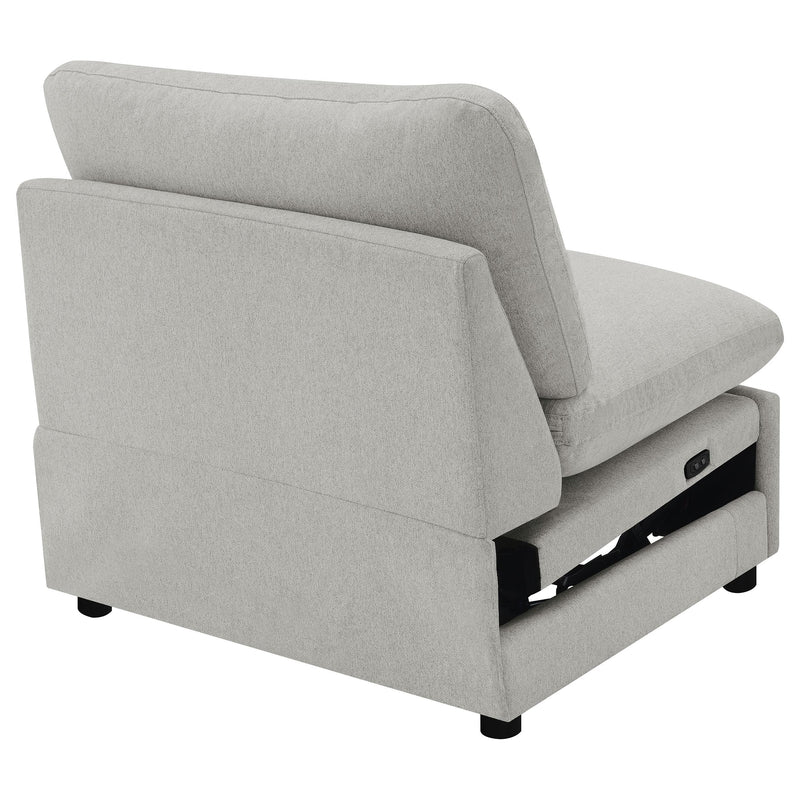 Collins Modular Power Armless Recliner Grey - 609560ARP