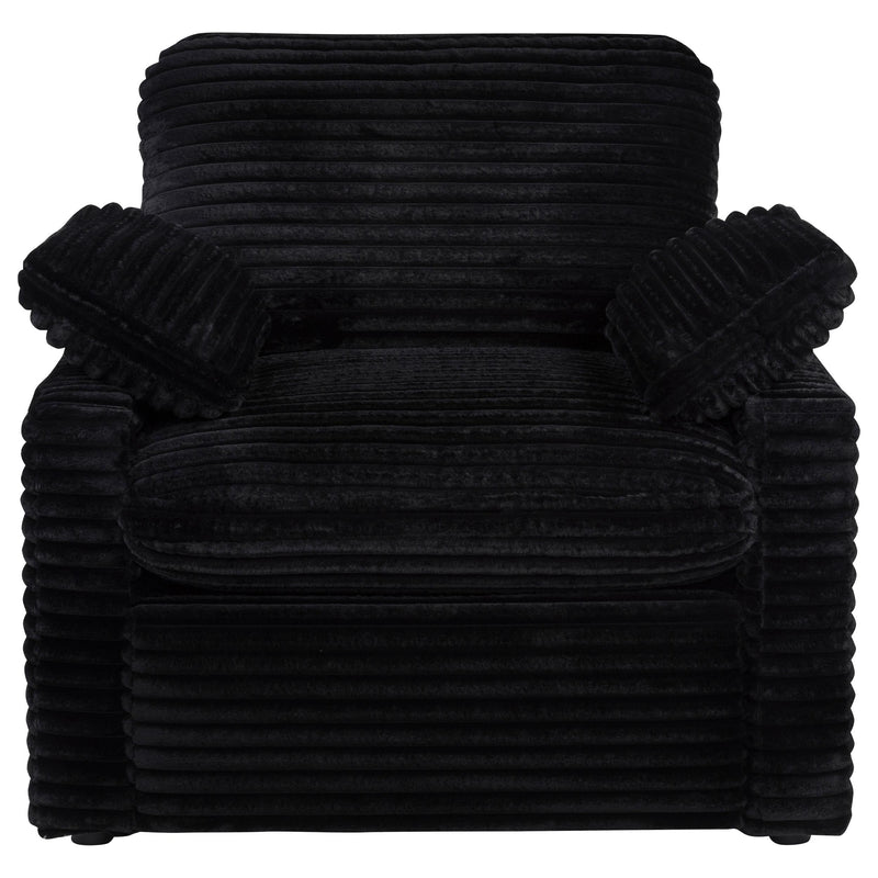 Collins Upholstered Power Recliner Chair Black - 610363P