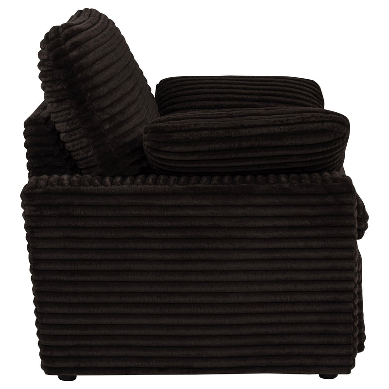 Collins Upholstered Power Recliner Chair Chocolate Brown - 610353P