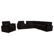 Collins Upholstered Power Recliner Chair Chocolate Brown - 610353P
