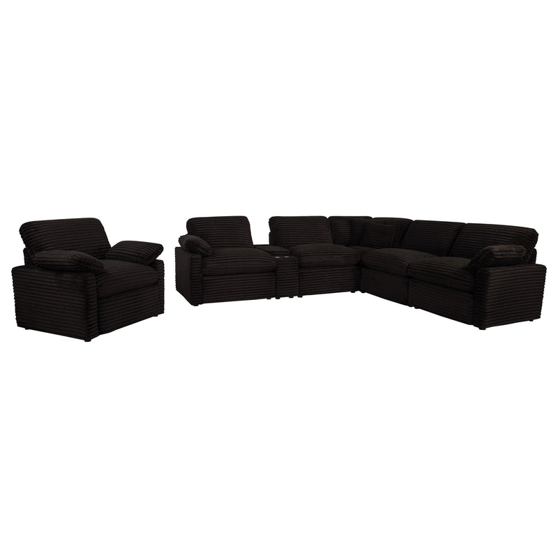 Collins Upholstered Power Recliner Chair Chocolate Brown - 610353P