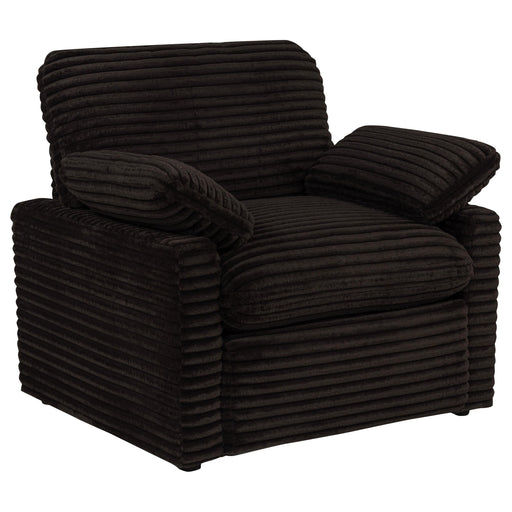 Collins Upholstered Power Recliner Chair Chocolate Brown - 610353P