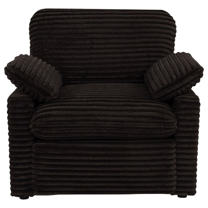 Collins Upholstered Power Recliner Chair Chocolate Brown - 610353P