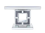 CON1003 SILVER CONSOLE TABLE 47"X31"X14" - 210000005660