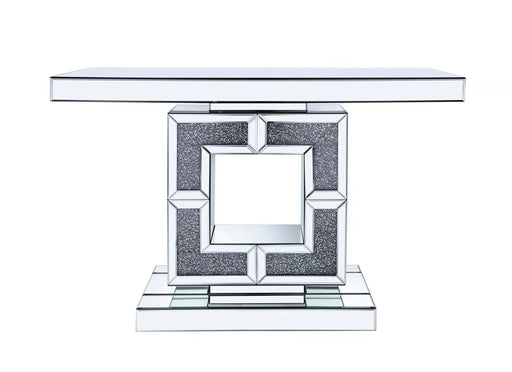 CON1003 SILVER CONSOLE TABLE 47"X31"X14" - 210000005660