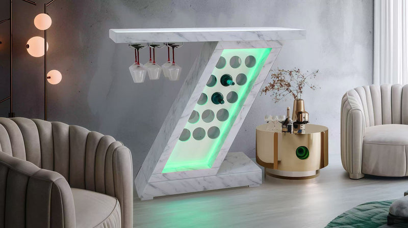 CONBAR101 48X16X44 INCH CONSOLE /BAR  WITH BLUETOOTH SPEAKERS AND LED COLOR CHANGING - 210000007882