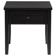 Concord 1-drawer Square End Table Distressed Java - 710577