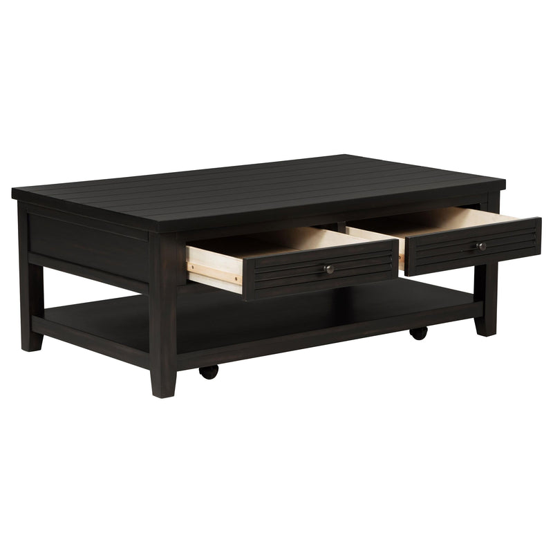 Concord 3-piece Coffee and End Table Set Distressed Java - 710578-S3