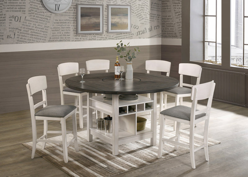 Conner Chalk/Gray Counter Height Dining Set - Lara FurnitureCounter Height Set