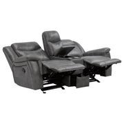 Conrad Gray Reclining Living Room Set