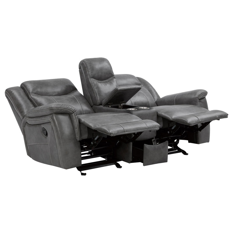 Conrad Gray Reclining Living Room Set